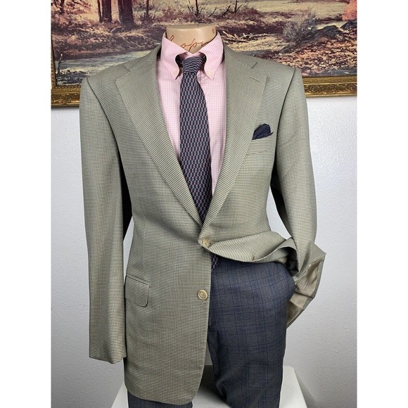 44R Ermenegildo Zegna 15 Milmil 15 Peppermint Sport Coat - Picture 2 of 12